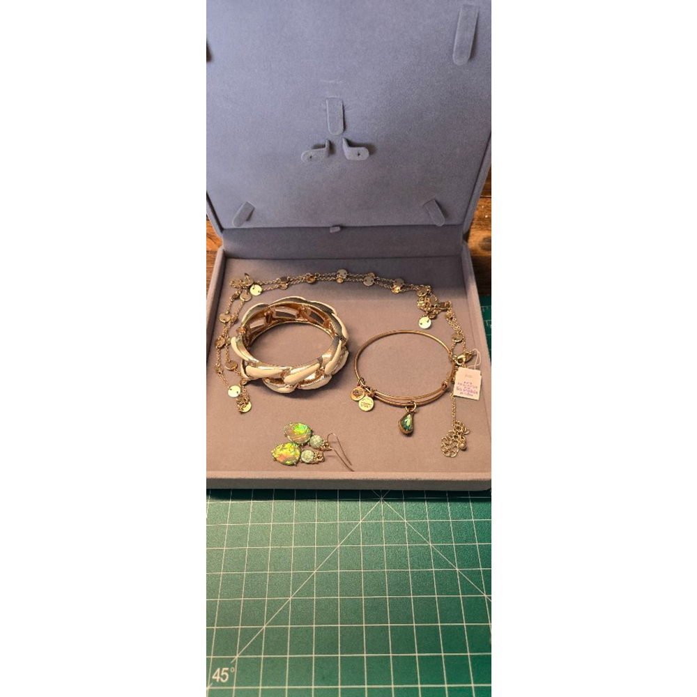Jewelry bundle set long necklace earrings bracelets pre-owned
